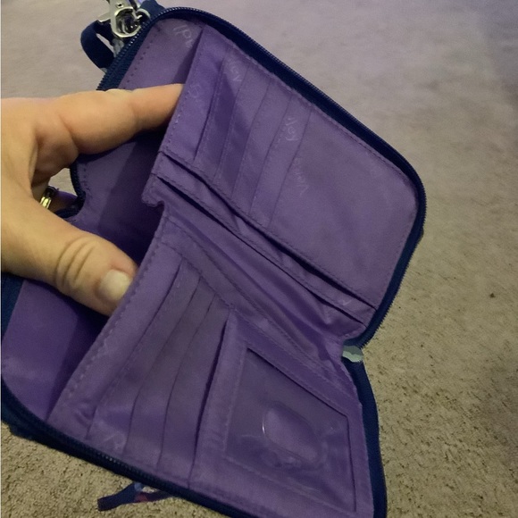 Purple Vera wallet/wristlet/tiny purse - Picture 5 of 8